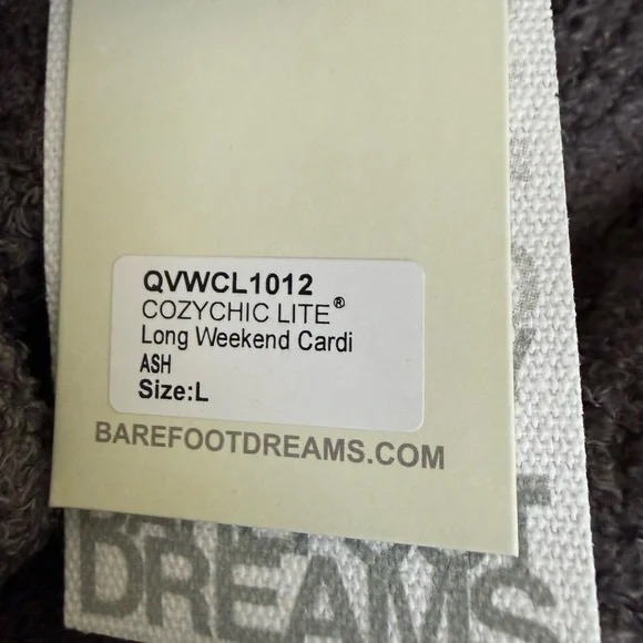 Barefoot Dreams Charcoal Knit Cardigan - Picture 3 of 4